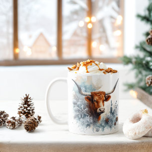 Winter Vibes Texas Longhorn -  Coffee Mug