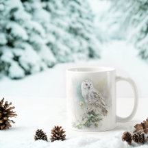 Winter Vibes Watercolor Owl