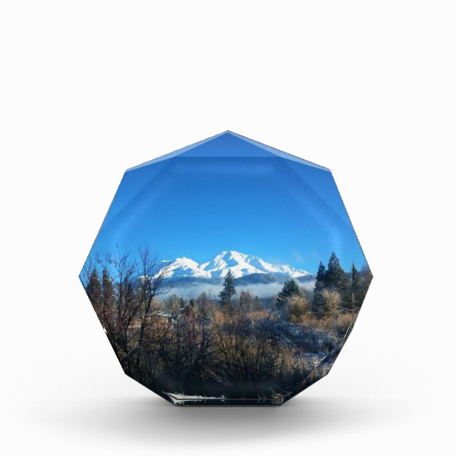 Winter View at Mount Shasta, CA Photo Block (Front)