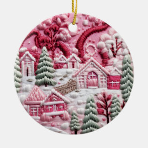 Winter Village Harmony Ceramic Ornament