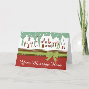 Winter Village Holiday Card
