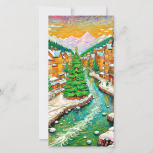Winter Village Holiday Card