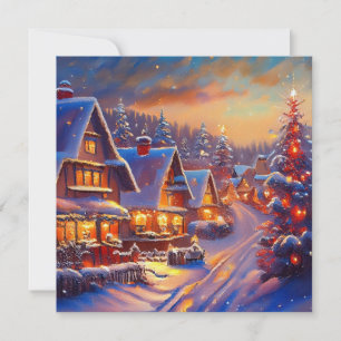 Winter Village Holiday Card