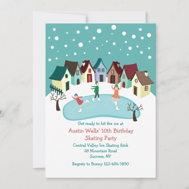 Winter Village Invitation (Front)