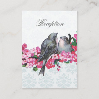 Winter Vintage Birds Wedding Reception Enclosure
