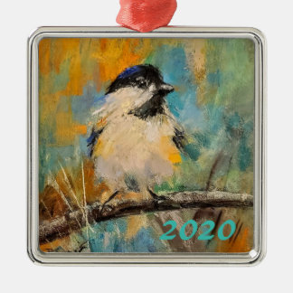 Winter Visitor 1 Metal Ornament