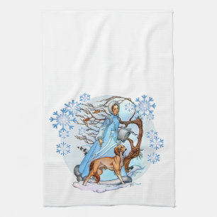 Winter Walk Kitchen Towel