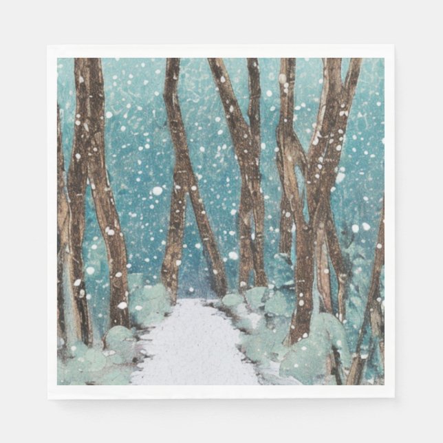Winter Walk Napkin (Front)