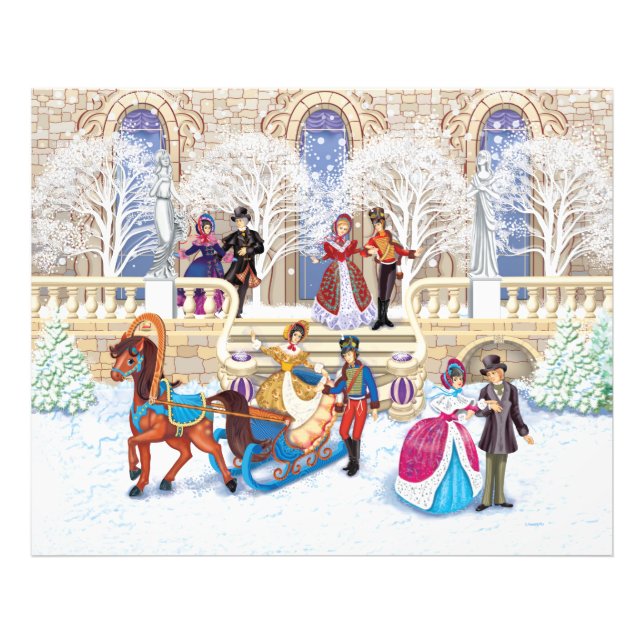 Winter walk photo print (Front)