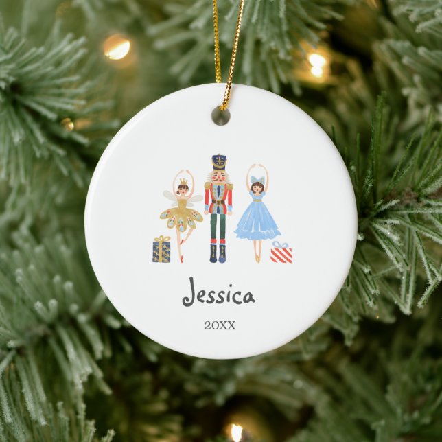 Winter Watercolor Ntcracker ornament (Tree)