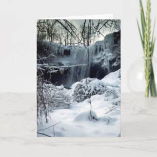 Winter Waterfall, Card