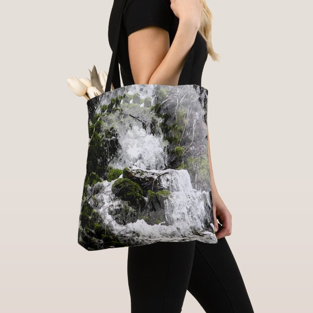 Winter waterfall....... tote bag (Close Up)
