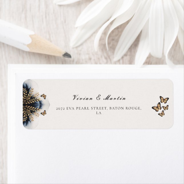 Winter Waves With Golden Wings Wedding Address (Insitu)
