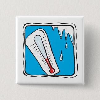 Winter Weather 2 Inch Square Button