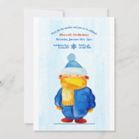 Winter Weather Birthday Party Invitation