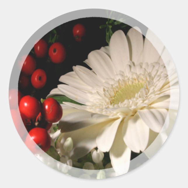 Winter Wedding And Holiday Envelope Seal Sticker (Front)