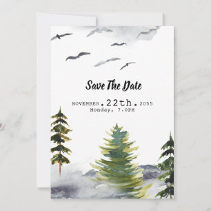 Winter Wedding invitation and Happy New Year card