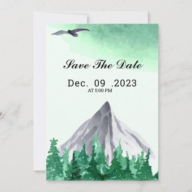 Winter Wedding Invitations to Pull off Your Dream  (Back)