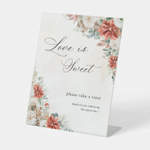 Winter Wedding Love Is Sweet Sign