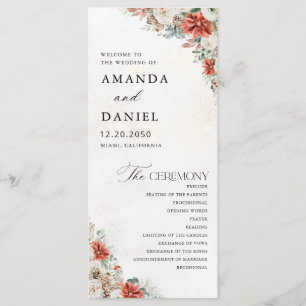 Winter Wedding Program