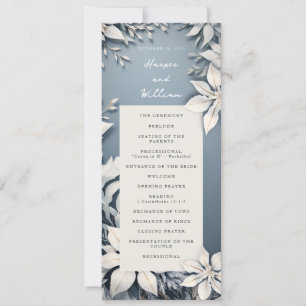 Winter wedding program