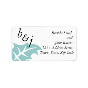 Winter Wedding Reply Card Address Labels