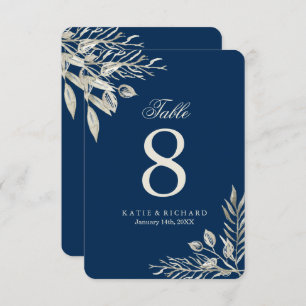 Winter Wedding Table Numbers