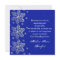 Winter Wedding Vow Renewal Inviation - Blue/snow