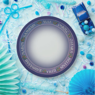 Winter Wheel of the Year Paper Plate