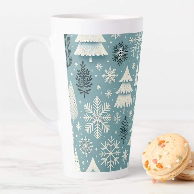 Winter Whimsy Forest Latte Mug (In Situ)