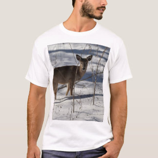 Winter Whisper: Snowy Deer Tee