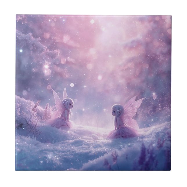 Winter Whispers and Fairy Light Tile (Front)