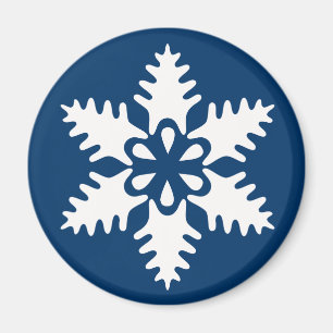 Winter White Christmas Snowflake Magnet