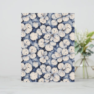 Winter White Floral Leaves