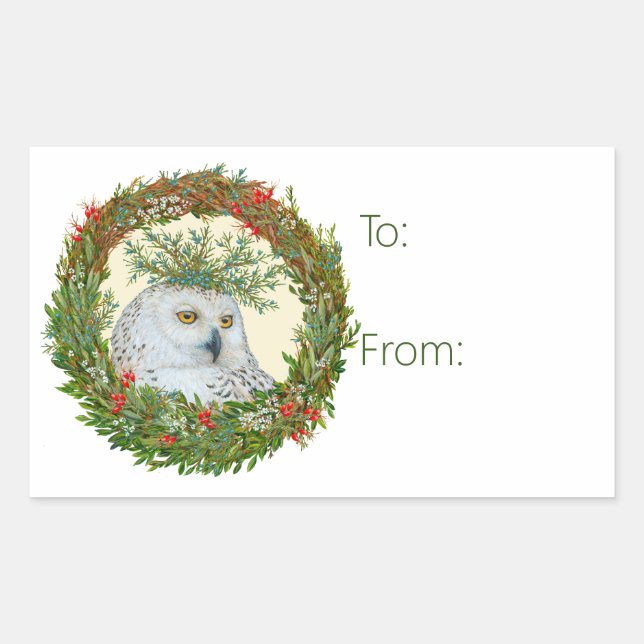 Winter Wisdom to/from holiday stickers (Front)