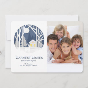 Winter Wishes Photo Holiday Card