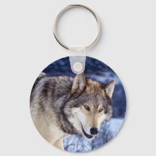 Winter Wolf 2 Keychain