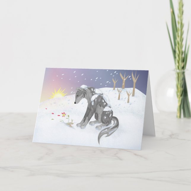 Winter Wolf Card (Front)