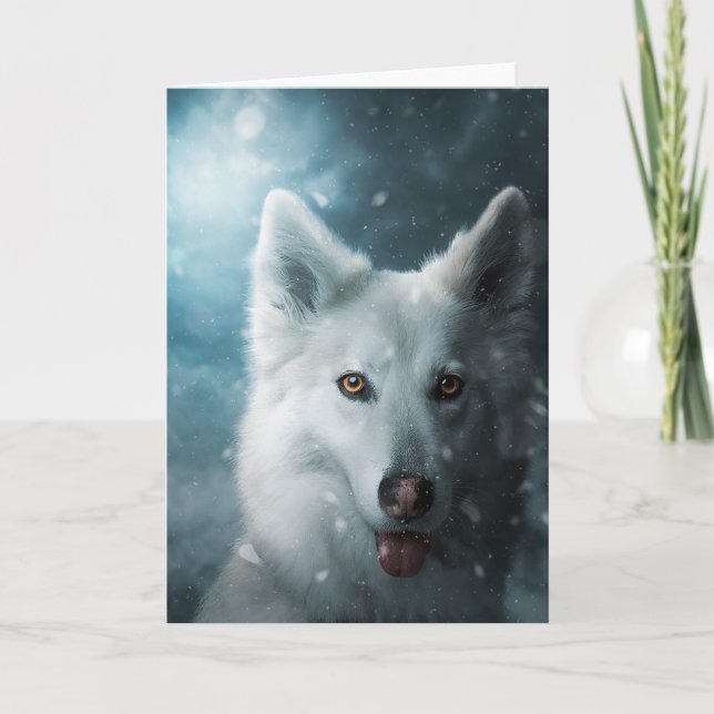 Winter wolf card (Front)