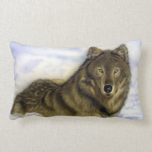 Winter Wolf Lumbar Pillow
