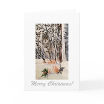Winter Wolf Notecard