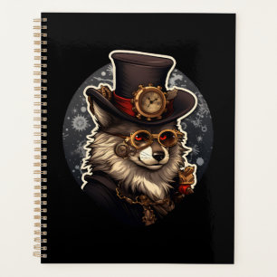 Winter wolf steampunk planner