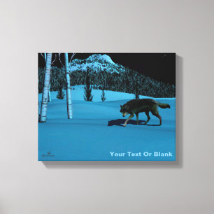 Winter Wolf - Tapetum Lucidum Canvas Print