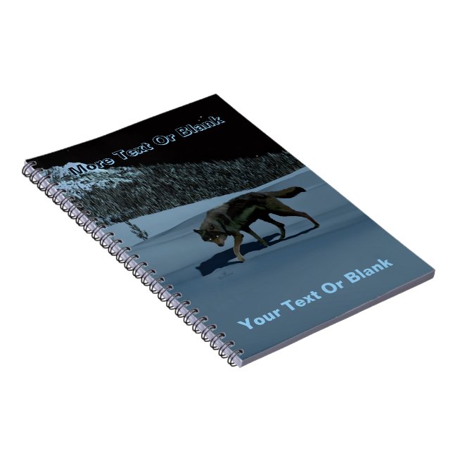 Winter Wolf - Tapetum Lucidum Notebook (Right Side)