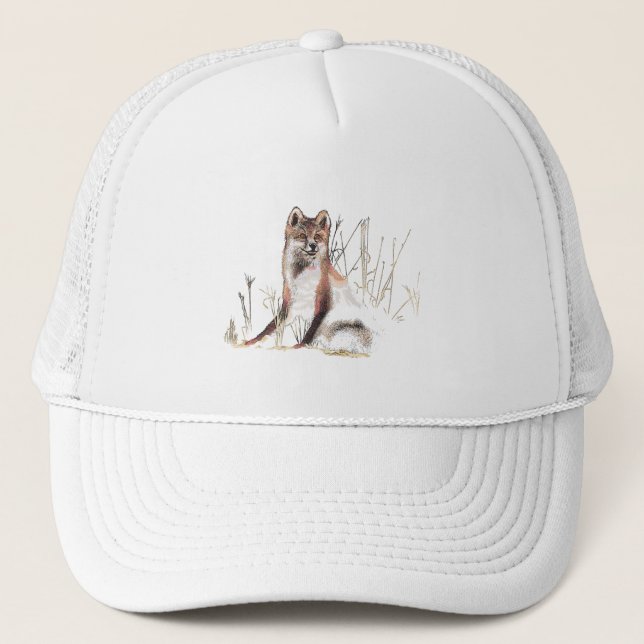 Winter Wolf Trucker Hat (Front)