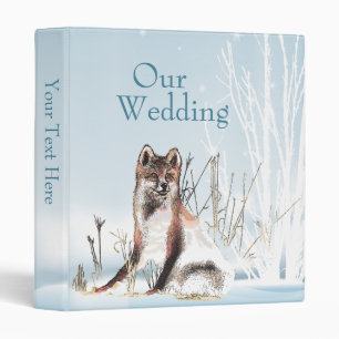 Winter Wolf Wedding Photo Binder