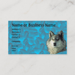 Winter Wolf with Spruce Business or Profile Card