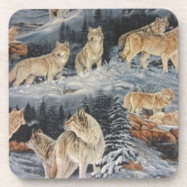 Winter Wolves Coaster (Front)