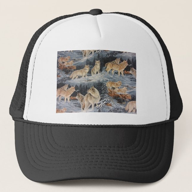 Winter Wolves Trucker Hat (Front)