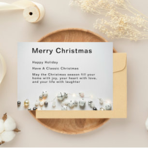 Winter Wonder and Warm Wishes Holiday Card